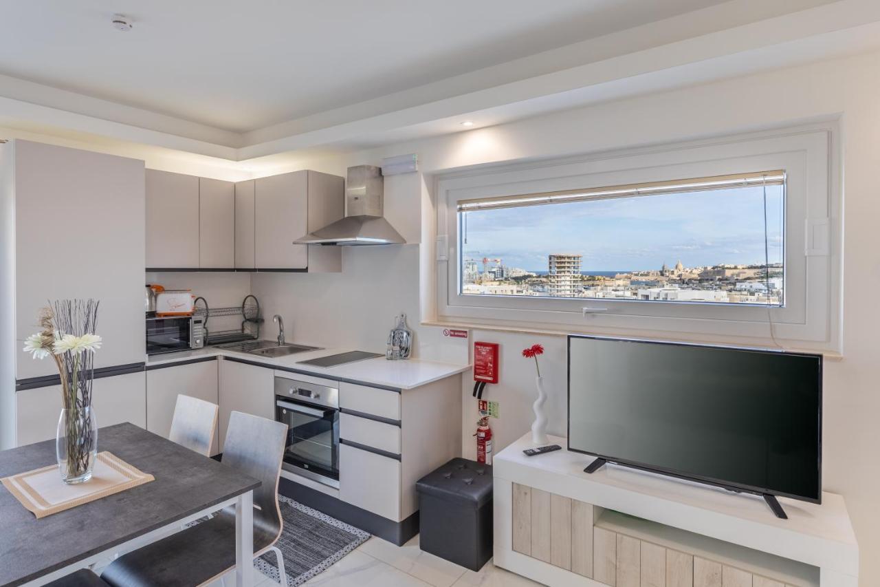 Terrace View- A Charming Two Bedrooms Penthouse Ac-Wifi Msida Exterior photo