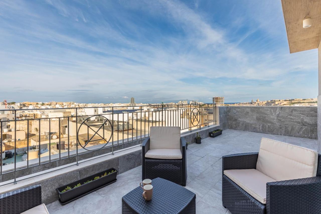 Terrace View- A Charming Two Bedrooms Penthouse Ac-Wifi Msida Exterior photo