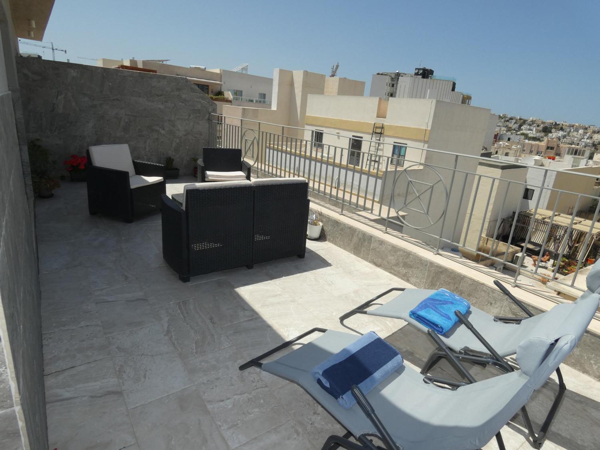 Terrace View - A Stylish Two Bedrooms Penthouse Ac-Wifi Msida Exterior photo
